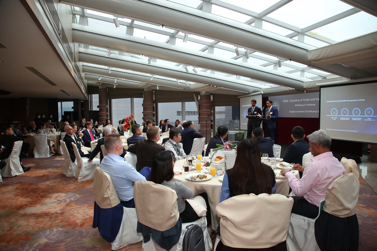 Association ‘Analyst’ Luncheon – “2025 – Evolution of Trade and Cargo Flows” 市場分析午餐會 -“2025 年—貿易與貨物流動的演變”