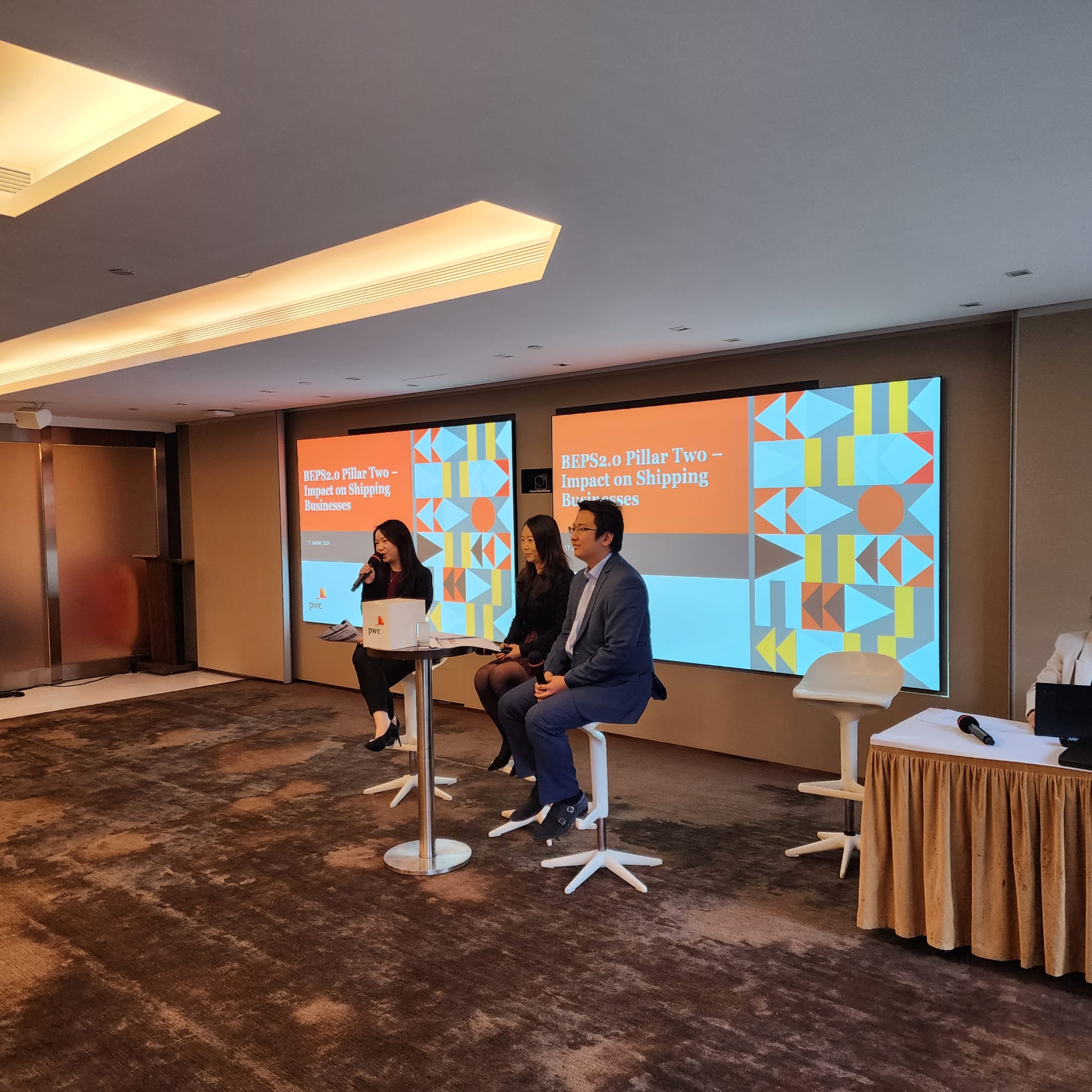 HKSOA and PwC Hong Kong Joint Seminar – BEPS2.0 Pillar Two – impact on the shipping business 協會與羅兵咸永道聯辦研討會 ： BEPS2.0 支柱(二）對航運業務的影響